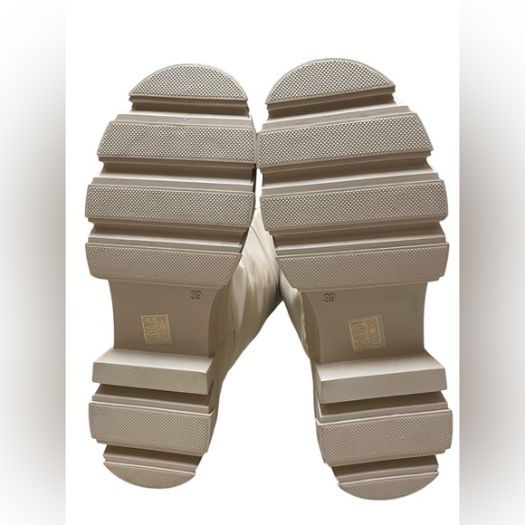 Vivianly Platform Knee High Booties Chunky Heel Round Toe Pull-on Long Boots - Picture 10 of 10